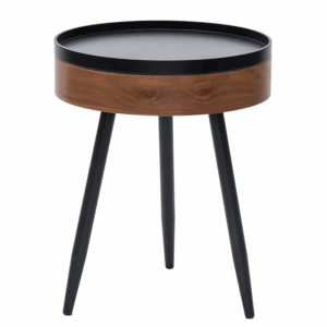 NNEOBA Modern Barrel-Style Bedside Table & Coffee Table with Ample Storage Space