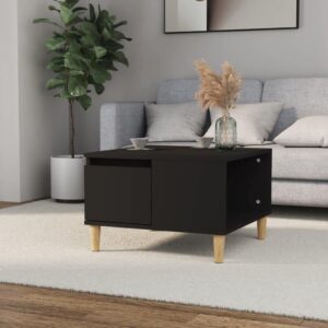 NNEVL Coffee Table Black 55x55x36.5 cm Engineered Wood