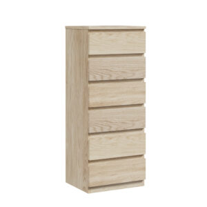 NNEED 6 Chest of Drawers Tallboy Dresser Table Natural